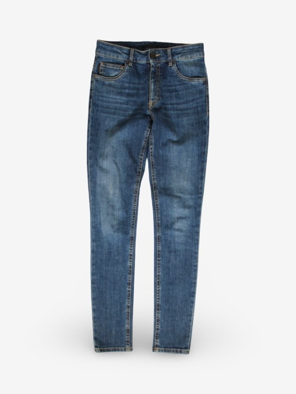 Prada Made in Italy CN17016 2010s Skinny Fit Dark Indigo Denim Jeans Size 26